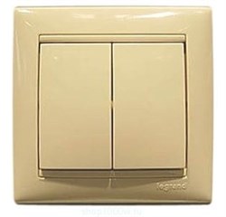Выключатель двухклавишный Valena 10 AX 250 В~ слоновая кость Legrand 774305 1697 - фото 4511