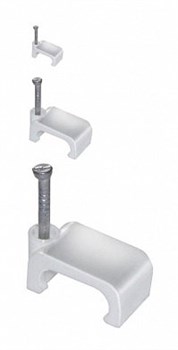 UCC-S04 White 100 POLYBAG Пластиковая скоба для плоских кабелей Uniel, тип — квадратный, размер 4мм, цвет белый, 100 шт/пакет 2326 - фото 5317