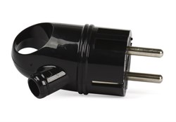 Вилка Smartbuy, с кольцом с заземлением черная 16А 250В SBE-16-P03-b 2454 - фото 5514