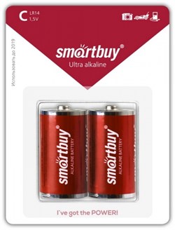 Батарейка алкалиновая Smartbuy LR14/2B (12/192) (SBBA-C02B) SBBA-C02B 2677 - фото 5899
