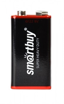 Батарейка солевая крона Smartbuy 6F22/1S (10/400) SBBZ-9V01S 2685 - фото 5915