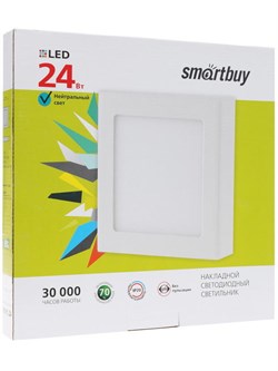 Накладной (LED) светильник Square SDL Smartbuy-24w/4000K/IP20 SBL-SqSDL-24-4K 2992 - фото 6439