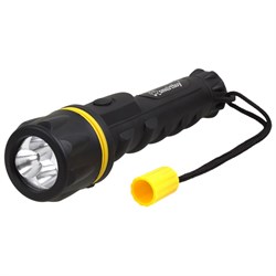 Cветодиодный резиновый  фонарь 3 led 2АА , черный Smartbyu SBF-76-K 3030 - фото 6485