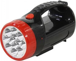 Аккумуляторный фонарь-прожектор 12+9 SMD, черный /48 SBF-401-1-K 3031 - фото 6486