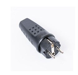 Вилка "UNIVersal" прямая c/з каучук 16А 250В IP44 602227 3053 - фото 6509