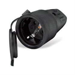 ШтепсельРазъем "UNIVersal" с/з каучук 16А 250В IP44 (еврослот) (AT1536) 602228 3057 - фото 6518
