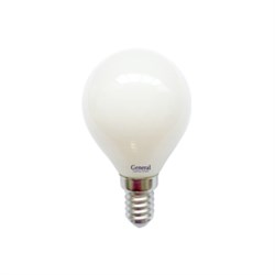 Лампа GE LED Шар матовый Е14 8W 4500К 641000 - фото 6824