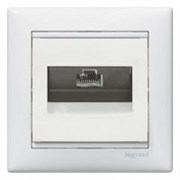 Розетка компьютерная 1хRJ45 кат. 5 (на винтах) белая Valena 774238 Legrand 1675