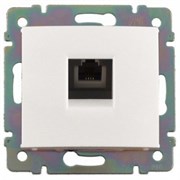 Розетка телефонная TF RJ-11 одинарная белая Valena 774438Legrand 1677