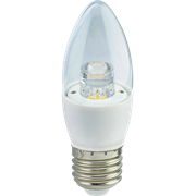 Лампа светодиодная Ecola candle   LED Premium  6,0W 220V E27 4000K прозрачная свеча с линзой (композит) 105x35 C7QV60ELC 2039