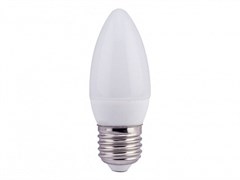 Лампа светодиодная Ecola candle   LED  6,0W 220V E27 4000K свеча (композит) 101x37 C7LV60ELC 2040