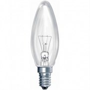 Лампа накал ДС 40W E14 В35/SL прозрачная 380Лм ASD 2087