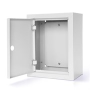 Щит металлический с монтажной панелью ЩМП-03 (350х300х155) с замком 2106