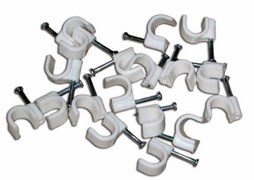 UCC-R09 White 100 POLYBAG Пластиковая скоба для круглых кабелей Uniel, тип — круглый, размер 9мм, цвет белый, 100 шт/пакет 2343