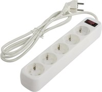 Сетевой фильтр Smartbuy, 10А, 2 200 Вт, 5 розеток, длина 3,0 м, белый SBSP-30-W 2366