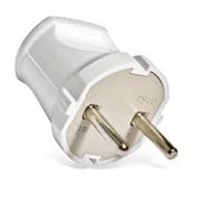 Вилка Smartbuy,прямая без з/к белая 10А 250В SBE-10-P04-w 2449