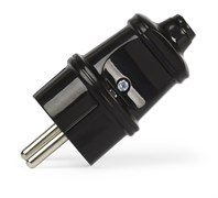 Вилка Smartbuy, прямая с заземлением черная 16А 250В SBE-16-P01-b 2452