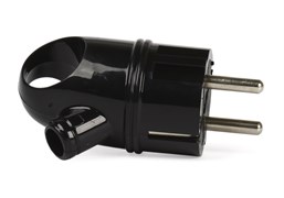 Вилка Smartbuy, с кольцом с заземлением черная 16А 250В SBE-16-P03-b 2454