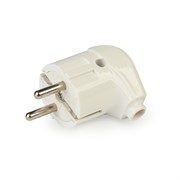 Вилка Smartbuy, угловая с заземлением белая 16А 250В SBE-16-P02-w 2455