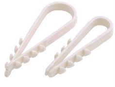 Дюбель хомут д/креп. кабеля 11 х18  (100шт) белый Rexant 2551
