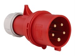 Вилка  переносная 025, 5контактов, 32А, 380В, IP44 2581