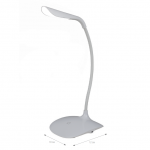 TLD-534 White/LED/250Lm/5500K/Dimmer Светильник настольный, 3W. Встроенный аккумулятор 5V/600mA. Сенсорный выключатель. Белый. TLD 534 2732