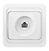 Розетка 1СП компьютерная RJ-45  белая  "Марс" SBE-02w-S1-RJ 2929