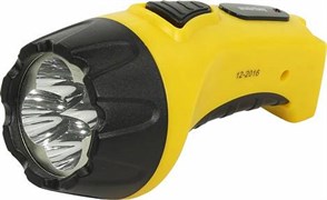 Аккумуляторный светодиодный фонарь 4 LED с прямой зарядкой Smartbuy, желтый SBF-84-Y 3016
