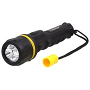 Cветодиодный резиновый  фонарь 3 led 2АА , черный Smartbyu SBF-76-K 3030