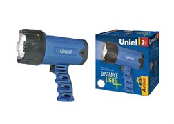 Фонарь Uniel серии Стандарт "Distance light - Plus", прорезиненный корпус, 3W LED, Blue, упаковка - цветной короб, 4ХС н/к, цвет - синий S-SL016-BB 3040