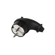 Вилка угловая  каучук 2Р+РЕ 16А 250В IP44 SBE-16-P09-R 3047