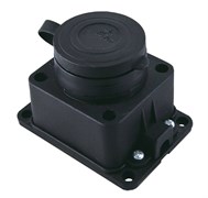 Розетка Smartbuy, настенная с защитной крышкой каучуковая 230В, 2P+PE, 16A, IP44 SBE-16-1-00-R 3050