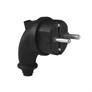 Вилка "UNIVersal" угловая c/з каучук 16А 250В IP44 (еврослот) (EL1701) 1241 3054