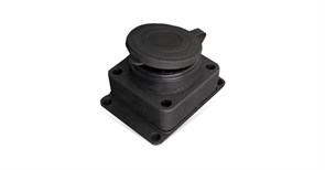 Розетка "UNIVersal" настенная с заглушкой c/з каучук 16А 250В IP44 (еврослот) (HQ1506) 602229 3056