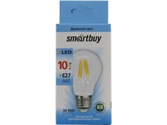 Лампа свет.LED  FIL Smartbuy-A60-10W/4000/Е27 SBL-A60F-10-40K-E27