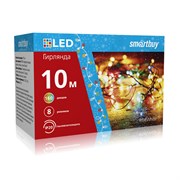 LED Гирлянда с контроллером, RGB, 10м, 160 диодов, IP20, прозрачный провод (SB-RGB-10m) SB-RGB-10m