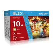 LED Гирлянда с контроллером, RGB, 10м, 160 диодов, IP44, прозрачный провод SB-RGBIP44-10m 3338