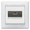 Розетка компьютерная 1хRJ45 кат. 5 (на винтах) белая Valena 774238 Legrand 1675 - фото 4487