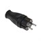 Вилка прямая каучук 2Р+РЕ 16А 250В IP44 SBE-16-P07-R 3045 - фото 6501